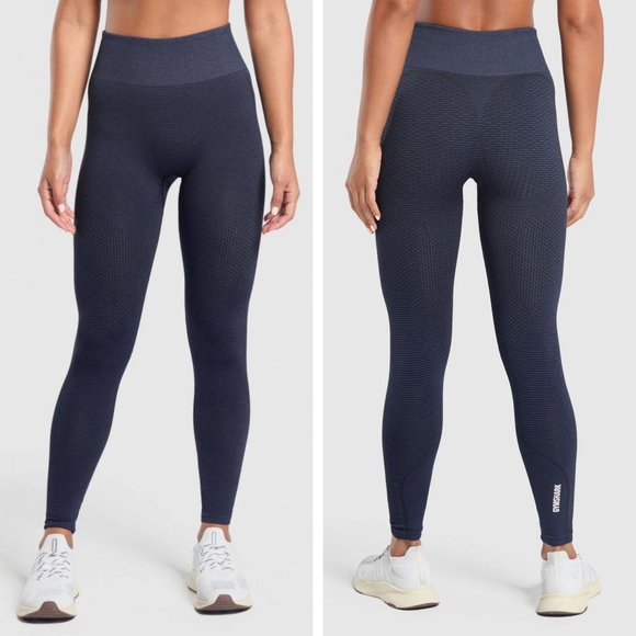 Gymshark Pants - Gymshark Sport Seamless leggings Heavy Blue / Iron Blue women's size large